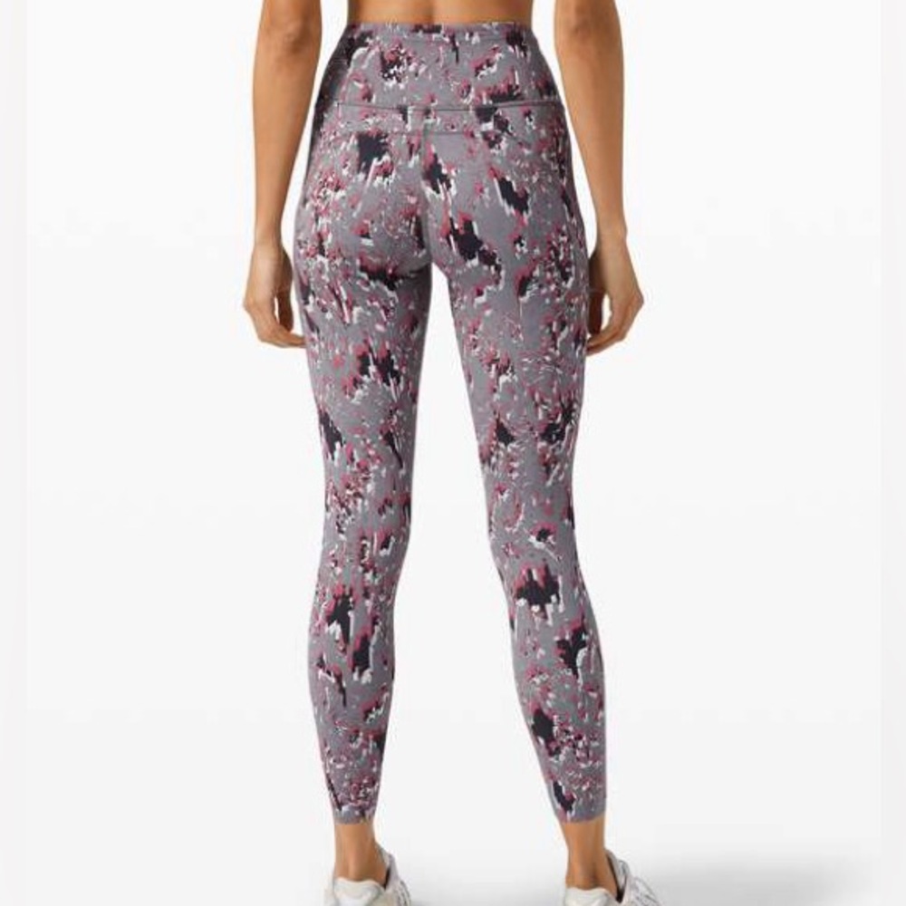 Lululemon Fast Free High Rise 25 inch Leggings Tights Floral Flux